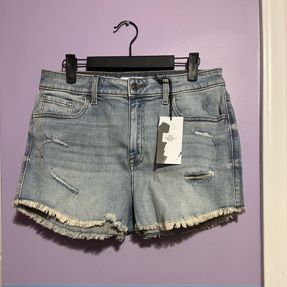 Casual High Rise Jean Shorts for Women